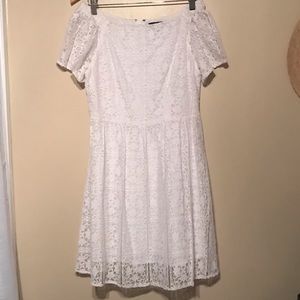 Mossimo white lace off the shoulder dress